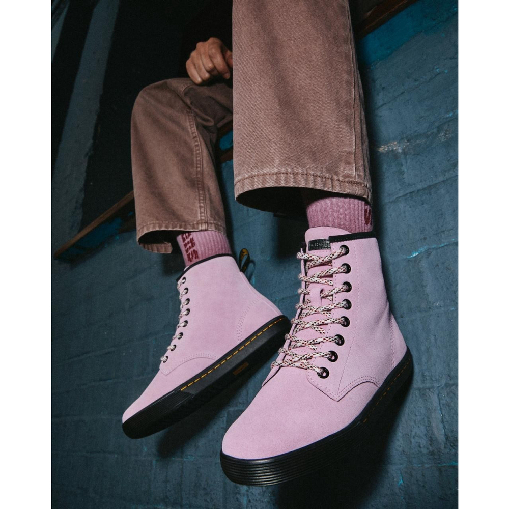 Doc Martens Sheridan Womens Suede Boots Pink Women’s Size 6 Chelsea Short